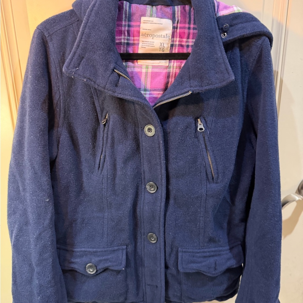 Aeropostale Women's Navy Utility Jacket